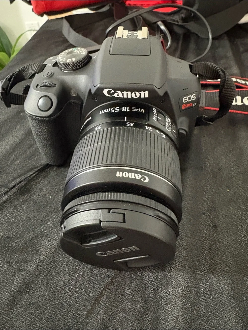 Canon Black DSLR Body with Detachable 18-55mm Lens